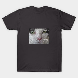 Portrait of a white and black Cat T-Shirt